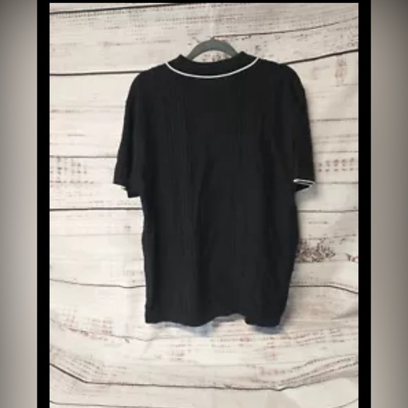 PJ PAUL JONES Men Polo Shirt Vintage 60s Short Sleeve Button Up XL. - Picture 3 of 7